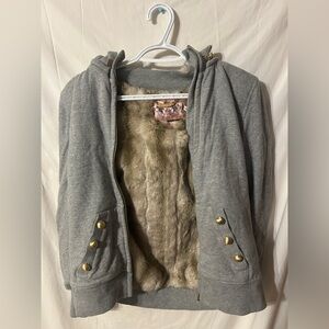 Vintage Juicy Couture Faux Fur Zipup